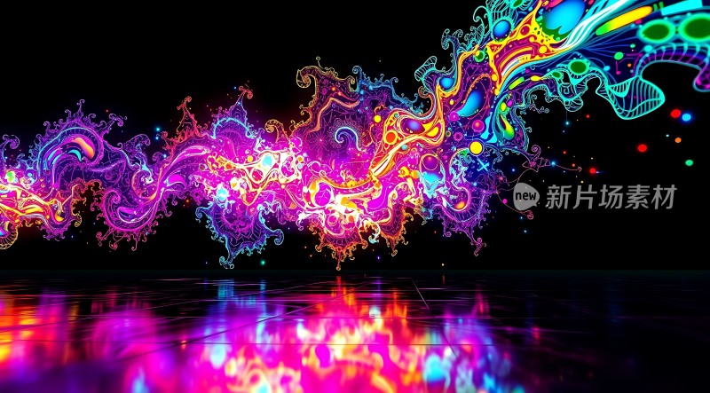 霓虹幻彩抽象艺术