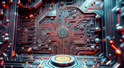 科技核心未来主义电路板设计 科技核心未来主义电路板设计