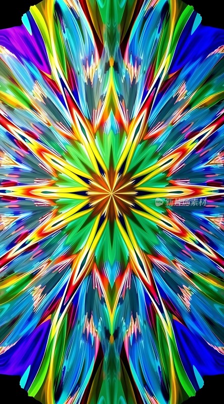 五彩斑斓的花朵图案