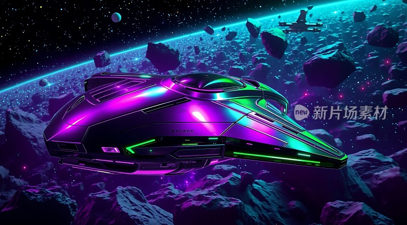 星际飞船穿越星河