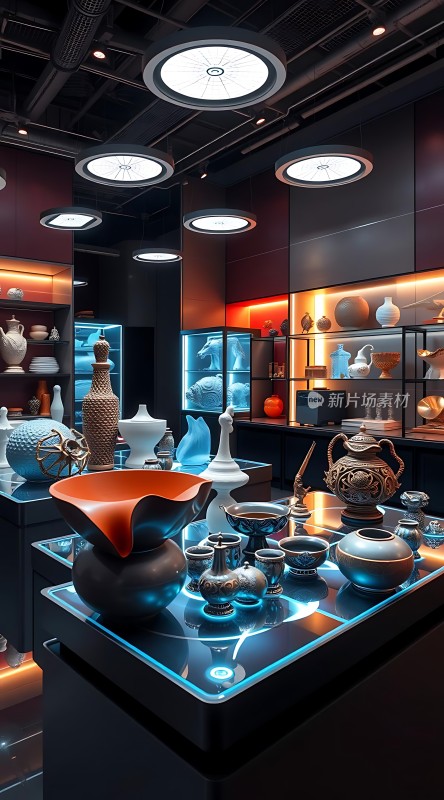 未来瓷器展品展示