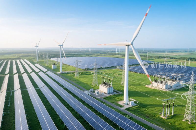 太阳能风电能源景观