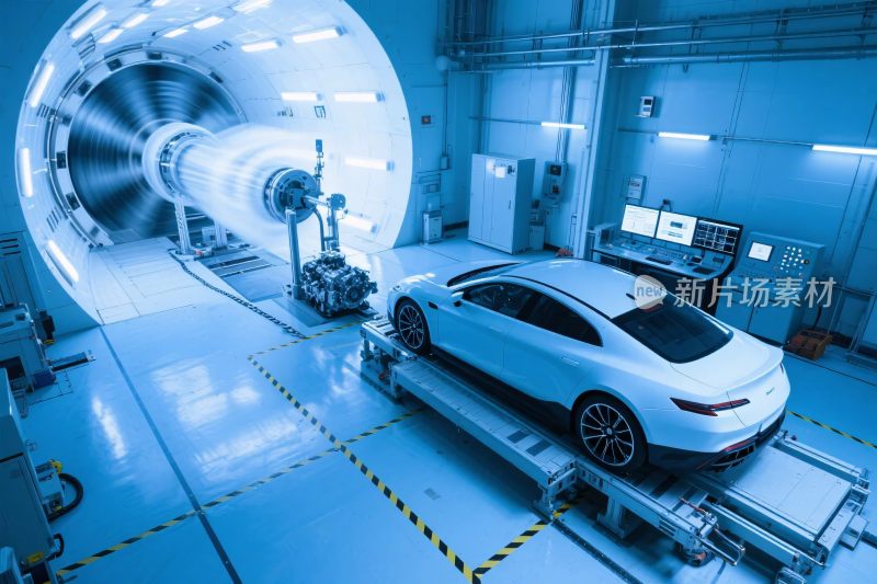 汽车风洞测试场景