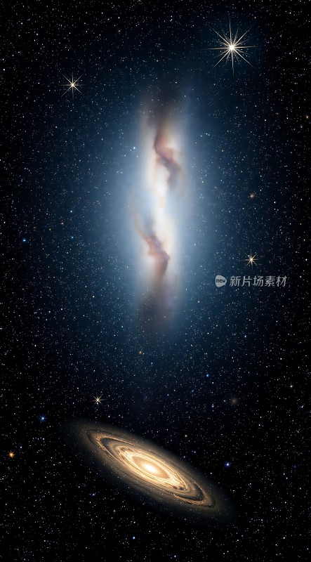 宇宙奇观星云与螺旋星系