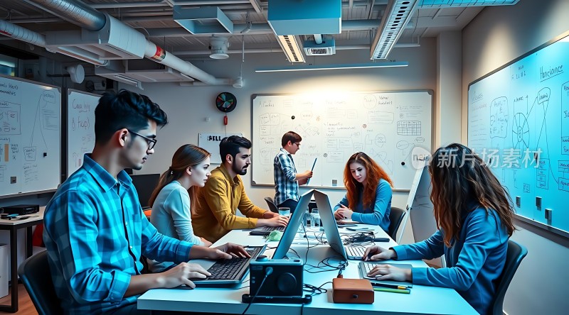 团队协作头脑风暴会议