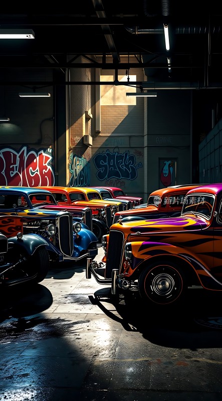 车库里的炫彩热车