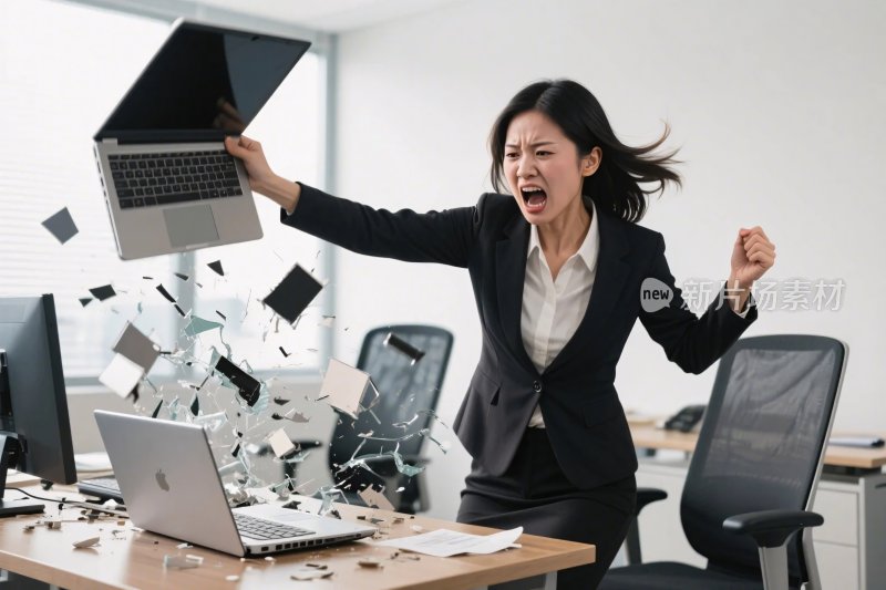 职场办公情绪爆发