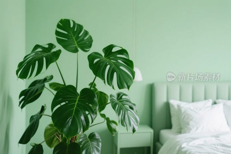 简约卧室绿植装饰