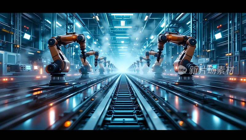 未来工厂智能机器人生产线