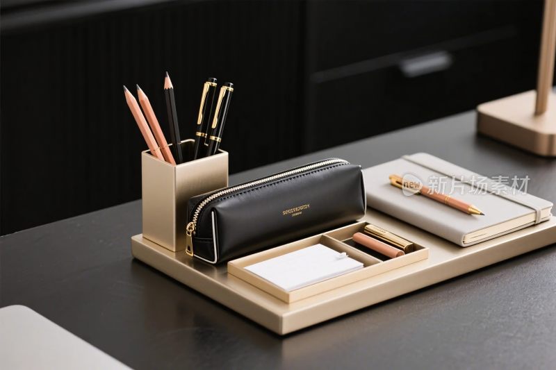 办公桌面文具布置