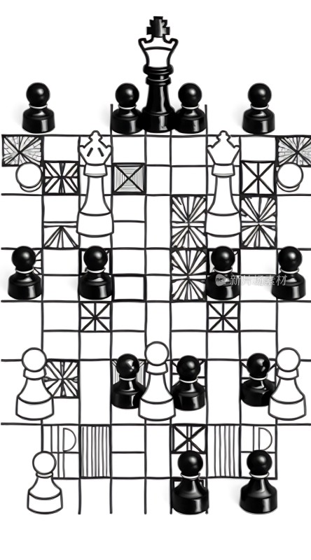 黑白对弈棋局中显智慧