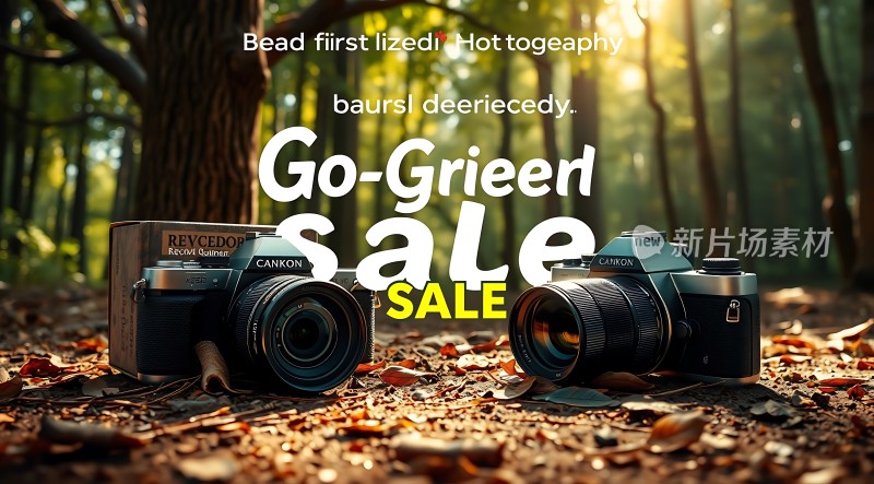 新片场素材 Canon相机森林拍摄