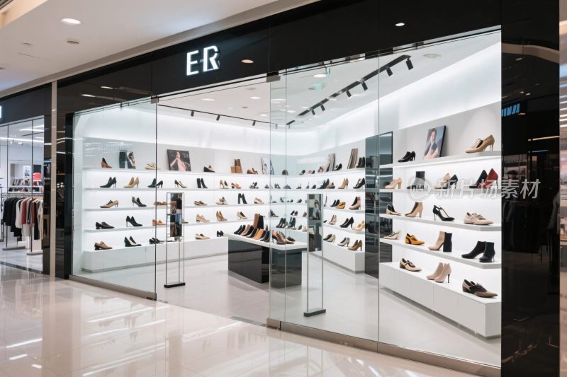 商场鞋店鞋类陈列