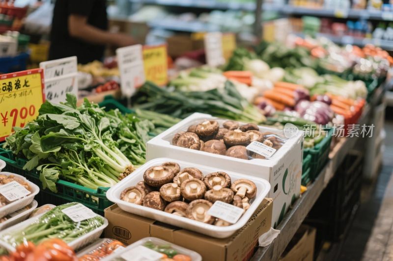 蔬菜集市售卖场景