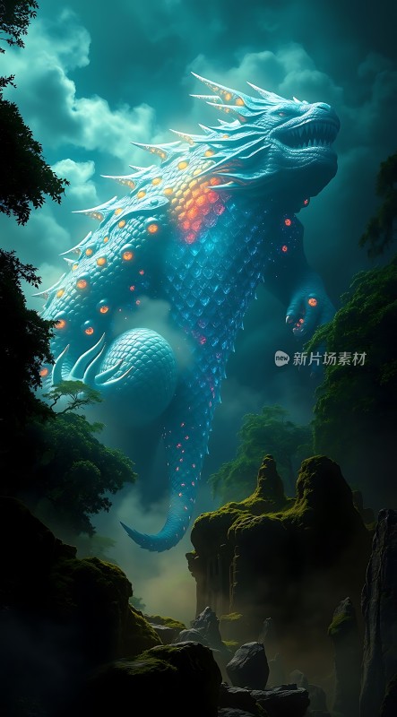 神秘蓝龙守护者