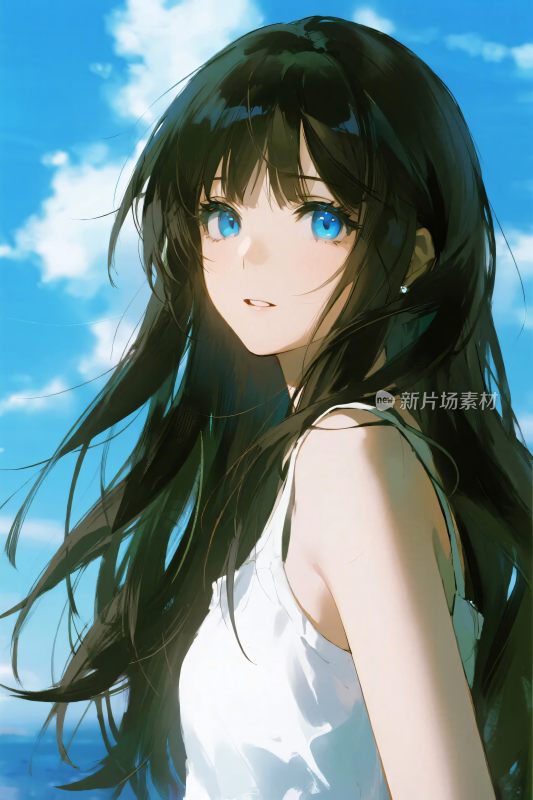 动漫风格女性角色插画