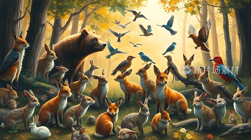 森林里的和谐共处