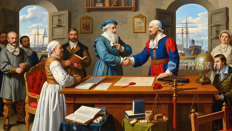 航海协议签署现场