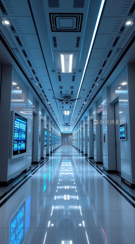 科技感走廊未来主义设计风格