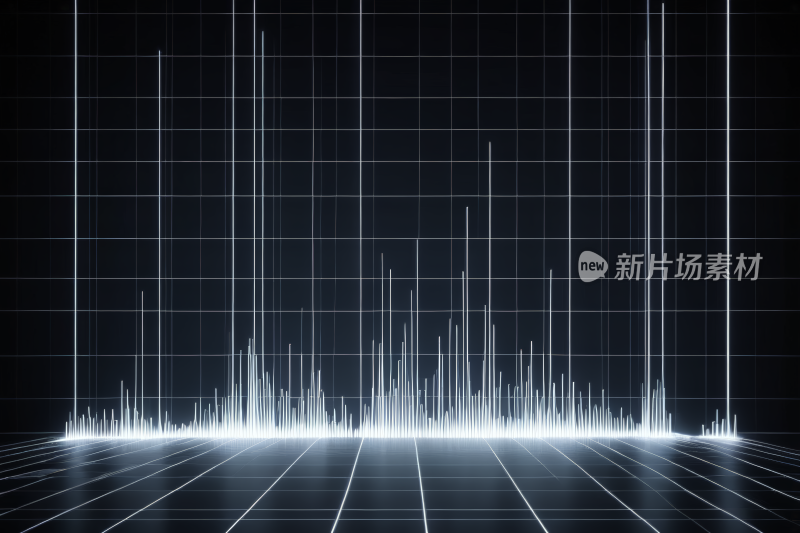 黑色背景声波线特写高清背景图片