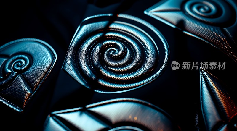 金属螺旋纹理设计