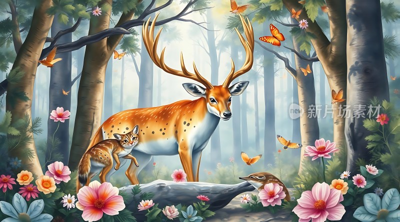 森林里的和谐共处