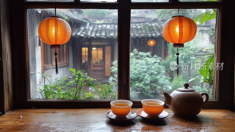 茶21雨后窗台的茶香