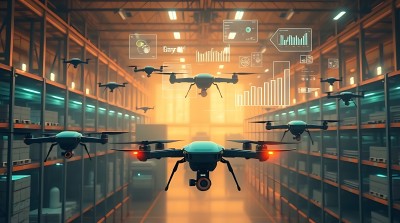 智能仓库无人机高效作业