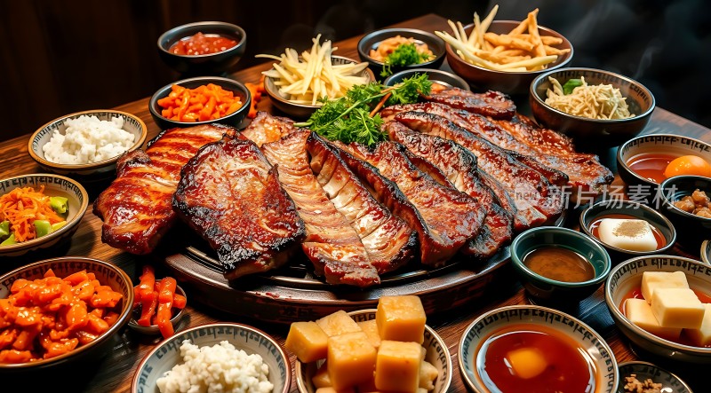 烤肉盛宴多种配菜任选