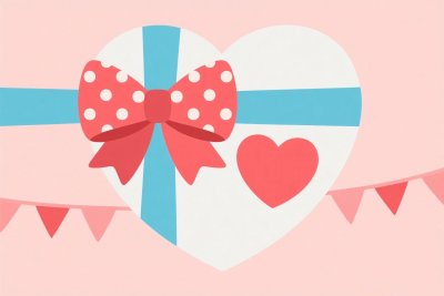 爱心礼盒插画 爱心礼盒插画