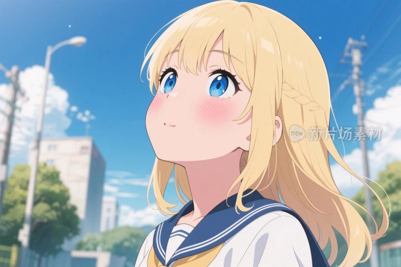 动漫少女角色插画