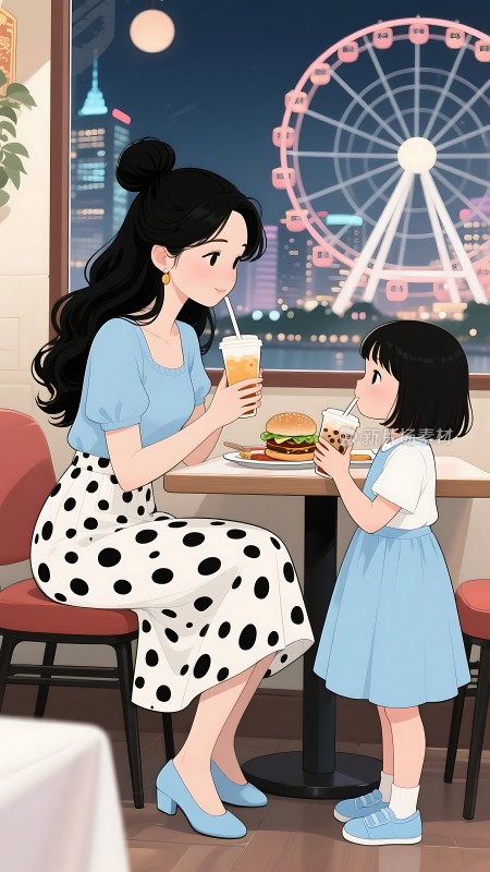 母女共度美好时光