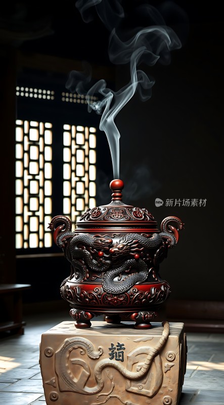 红龙香炉