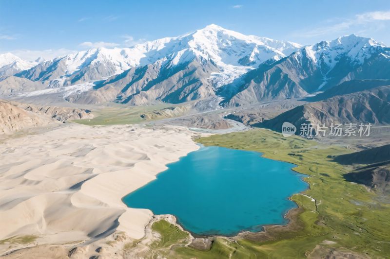 雪山湖泊自然风光