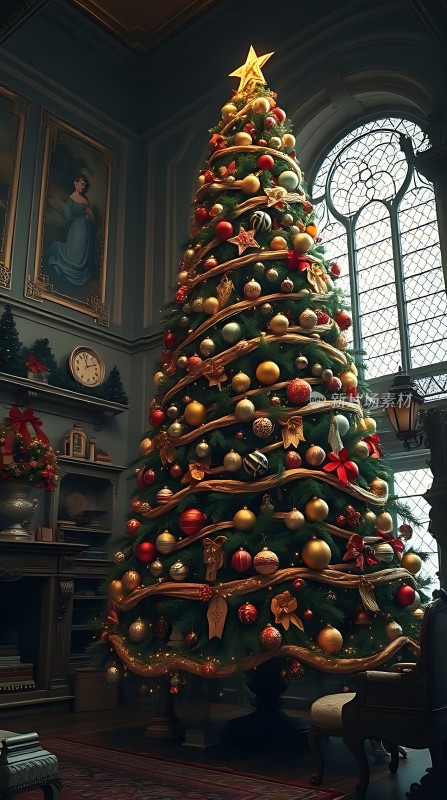 圣诞树下的温馨时光