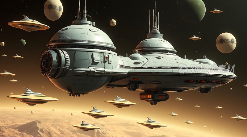 星际航行未来飞船与外星探索