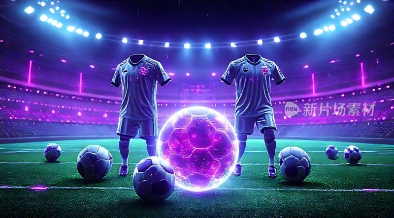 新片场素材 球衣与足球