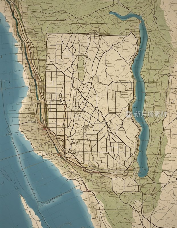 明尼苏达州轮廓图