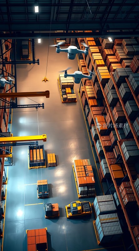 智能仓库无人机与机器人协同作业