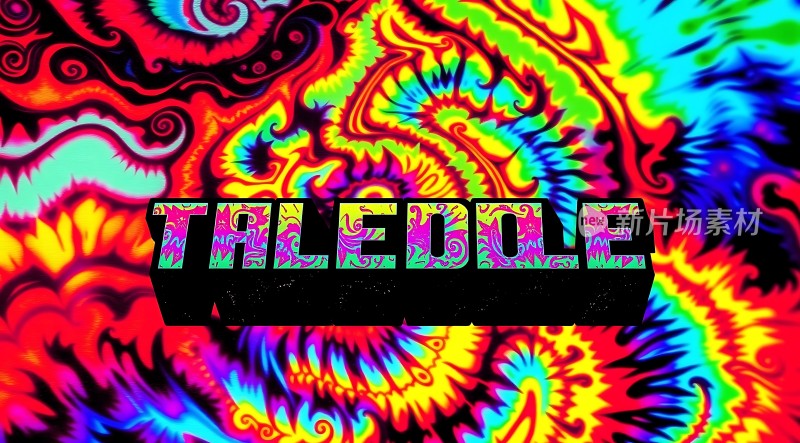 迷幻色彩字母艺术