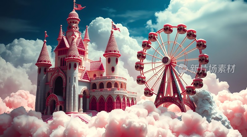 梦幻城堡与摩天轮