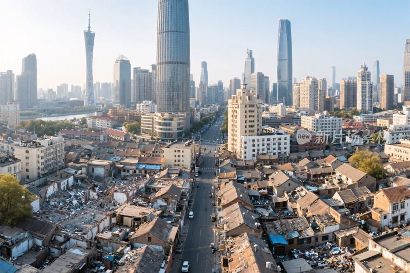 现代与复古城市景观