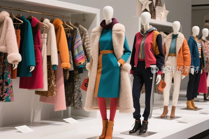 服装店模特陈列场景