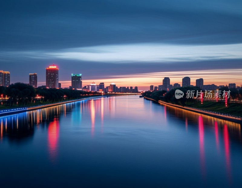 长春伊通河夜色