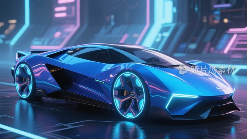 科幻未来跑车展示