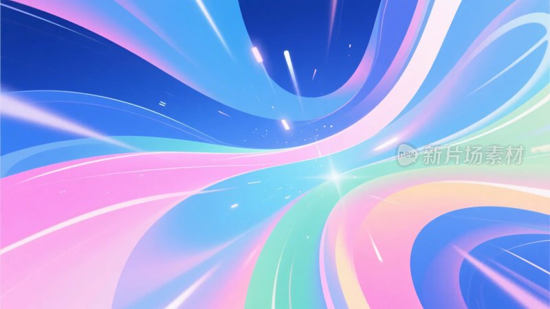 绚丽多彩的抽象线条背景