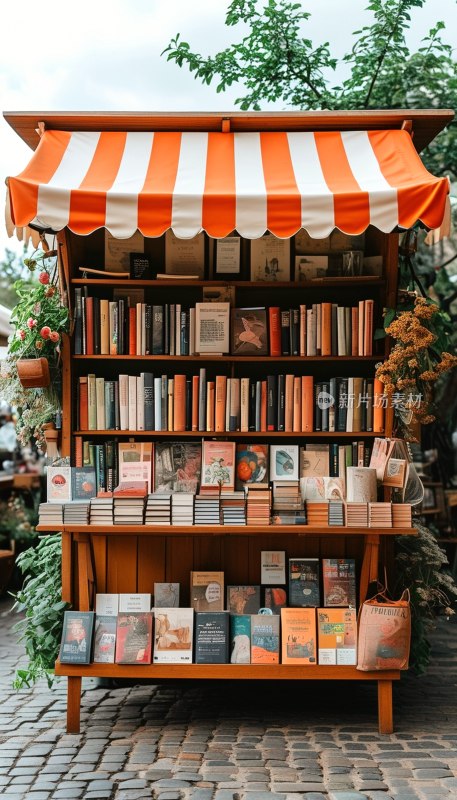 集市书店摊位