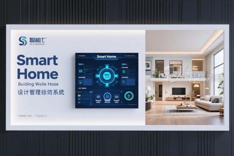 智能家居系统宣传展示图