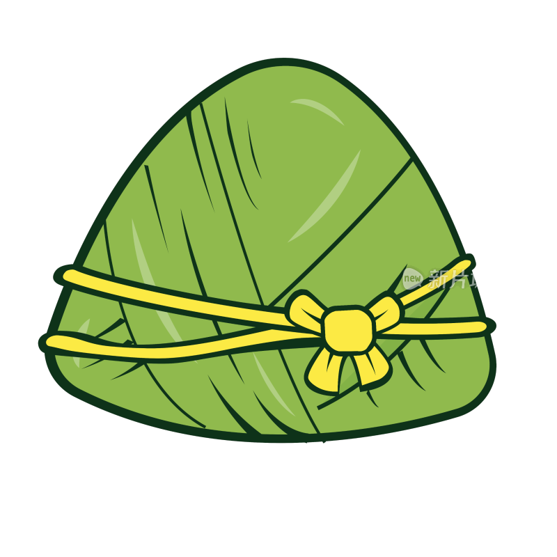 中国传统节日食品端午节粽子可爱插画