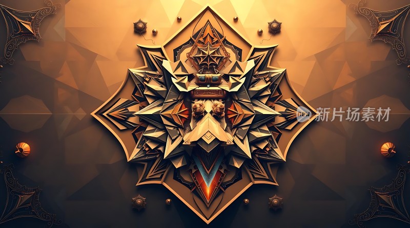 神秘几何艺术图案